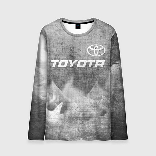 Мужской лонгслив Toyota - grey gradient посередине / 3D-принт – фото 1