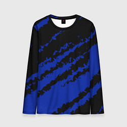 Мужской лонгслив The color is black and blue