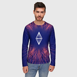 Лонгслив мужской The Sims red energy, цвет: 3D-принт — фото 2
