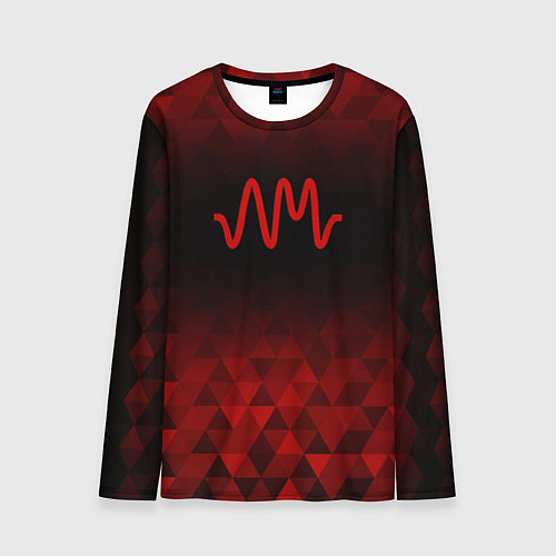 Мужской лонгслив Arctic Monkeys red poly / 3D-принт – фото 1
