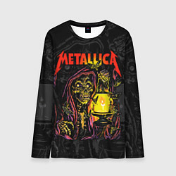 Лонгслив мужской Metallica - skeleton with a lantern, цвет: 3D-принт