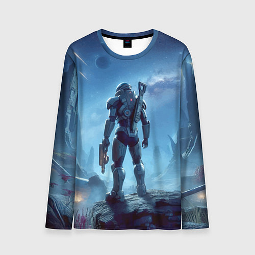 Мужской лонгслив Mass Effect - ai art fantasy / 3D-принт – фото 1