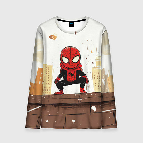 Мужской лонгслив Мини человек-паук / 3D-принт – фото 1