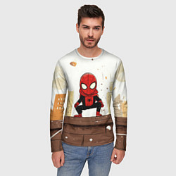 Лонгслив мужской Мини человек-паук, цвет: 3D-принт — фото 2