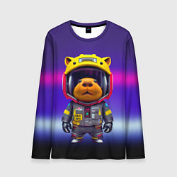 Лонгслив мужской Baby capybara - cyberpunk, цвет: 3D-принт