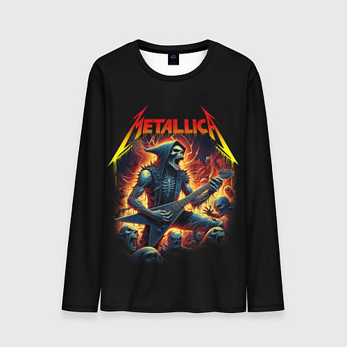 Мужской лонгслив Metallica - James Alan Hatfield / 3D-принт – фото 1