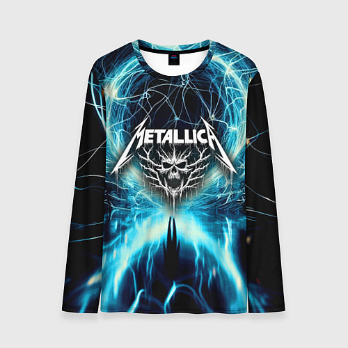 Мужской лонгслив Neon glow - Metallica / 3D-принт – фото 1