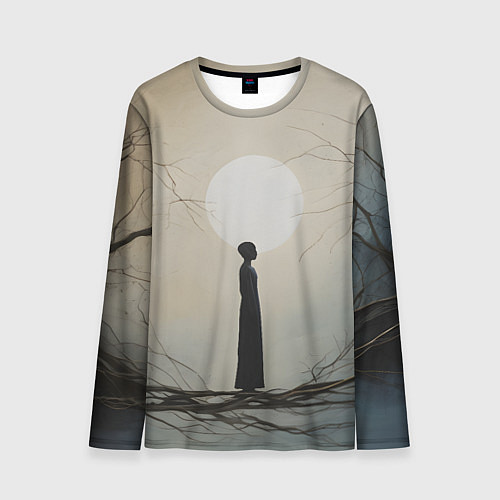 Мужской лонгслив Минималистичный сюрреализм / 3D-принт – фото 1