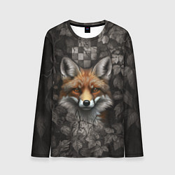 Лонгслив мужской Внимательный лис, цвет: 3D-принт