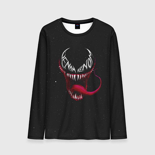 Мужской лонгслив Веном в темноте / 3D-принт – фото 1
