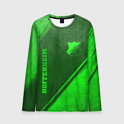 Мужской лонгслив Hoffenheim - green gradient вертикально / 3D-принт – фото 1