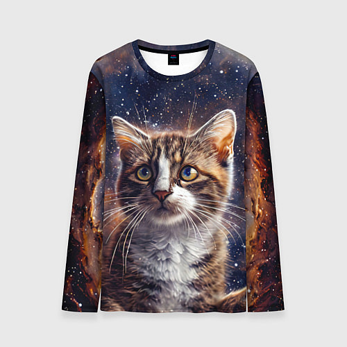 Мужской лонгслив Сноу-шу в космосе / 3D-принт – фото 1