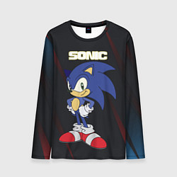 Лонгслив мужской Sonic, цвет: 3D-принт