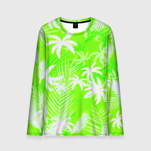 Мужской лонгслив Кислотные тропики / 3D-принт – фото 1