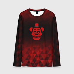 Мужской лонгслив FNAF red poly