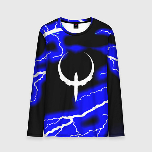Мужской лонгслив Quake молнии шторм / 3D-принт – фото 1