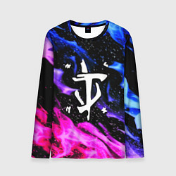 Мужской лонгслив Doom flame neon