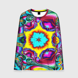 Мужской лонгслив Абстракция узор фракталы