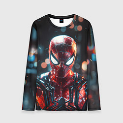 Лонгслив мужской Человек-паук и вспышки света, цвет: 3D-принт