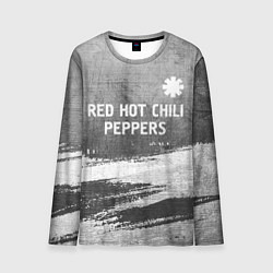 Лонгслив мужской Red Hot Chili Peppers - grey gradient посередине, цвет: 3D-принт