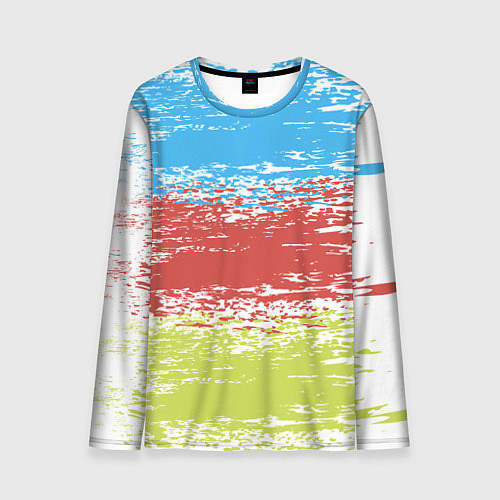 Мужской лонгслив Взмах кистью / 3D-принт – фото 1