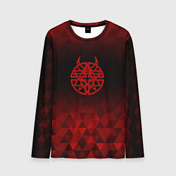 Мужской лонгслив Disturbed red poly