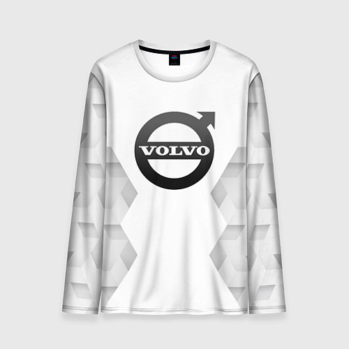 Мужской лонгслив Volvo white poly / 3D-принт – фото 1