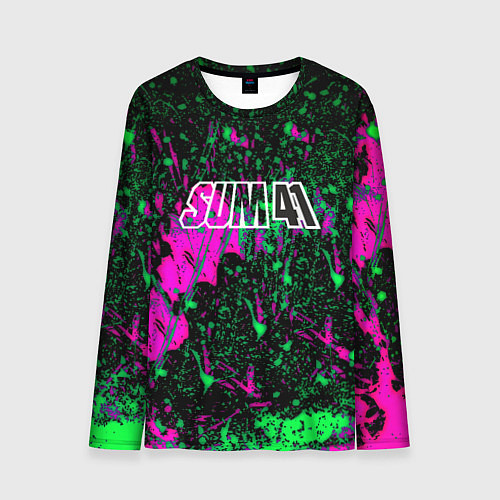 Мужской лонгслив Sum 41 неоновые краски / 3D-принт – фото 1