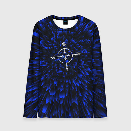 Мужской лонгслив Megadeth blue energy / 3D-принт – фото 1