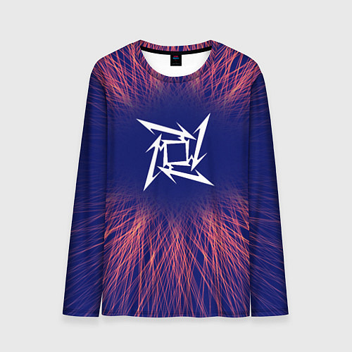 Мужской лонгслив Metallica red energy / 3D-принт – фото 1