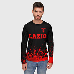 Лонгслив мужской Lazio - red gradient посередине, цвет: 3D-принт — фото 2