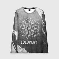 Лонгслив мужской Coldplay - grey gradient, цвет: 3D-принт
