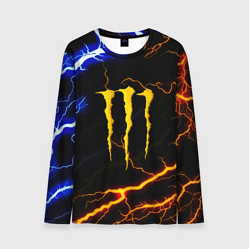 Мужской лонгслив Monster energy storm / 3D-принт – фото 1