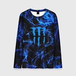 Мужской лонгслив Monster energy искры дымы