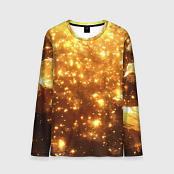 Мужской лонгслив Золотые блестки потертая текстура