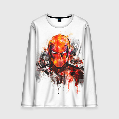 Мужской лонгслив Дэдпул краски / 3D-принт – фото 1