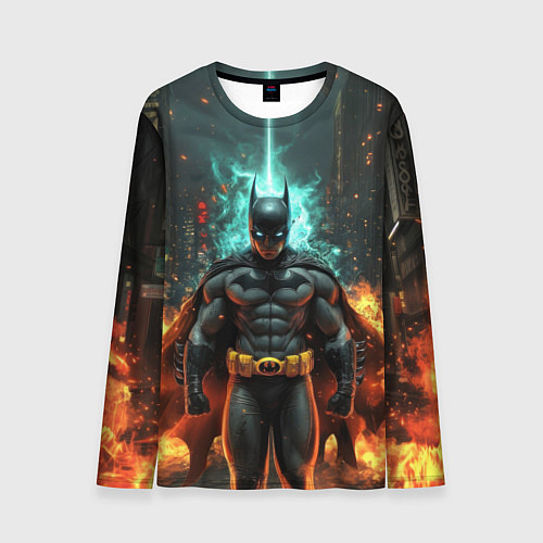 Мужской лонгслив Бэтмен эпик / 3D-принт – фото 1