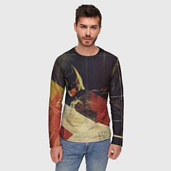 Лонгслив мужской Бэтмен ретро стиль, цвет: 3D-принт — фото 2