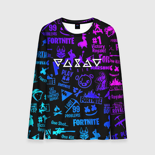 Мужской лонгслив Ведьмак логотипы игр / 3D-принт – фото 1