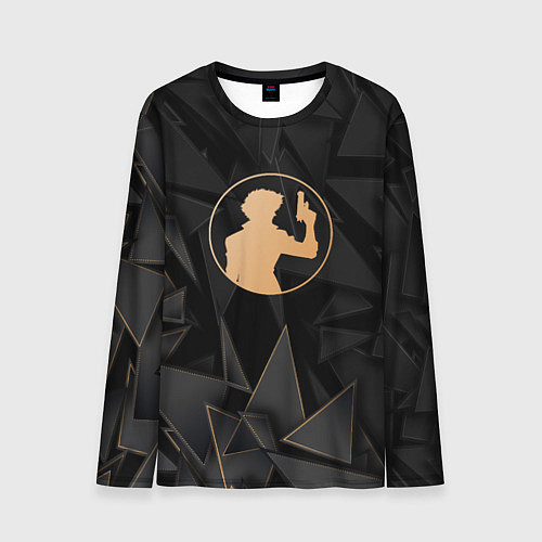 Мужской лонгслив Cowboy Bebop golden poly / 3D-принт – фото 1