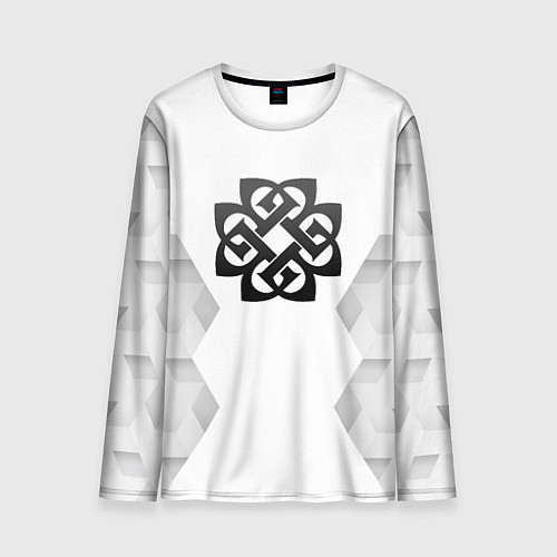 Мужской лонгслив Breaking Benjamin white poly / 3D-принт – фото 1