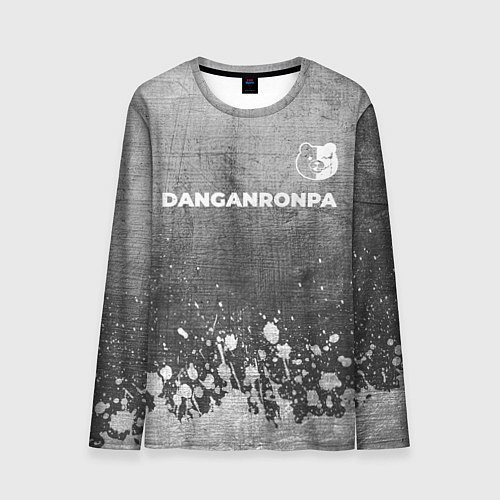 Мужской лонгслив Danganronpa - grey gradient посередине / 3D-принт – фото 1