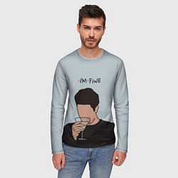 Лонгслив мужской Ross - im fine, цвет: 3D-принт — фото 2