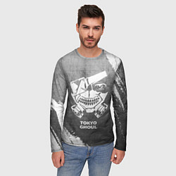 Лонгслив мужской Tokyo Ghoul - grey gradient, цвет: 3D-принт — фото 2