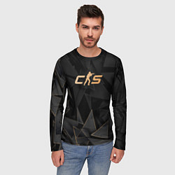 Лонгслив мужской Counter-Strike 2 golden poly, цвет: 3D-принт — фото 2