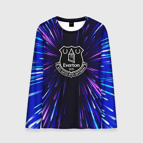 Мужской лонгслив Everton neon energy / 3D-принт – фото 1