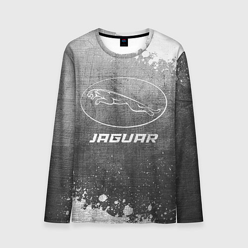 Мужской лонгслив Jaguar - grey gradient / 3D-принт – фото 1