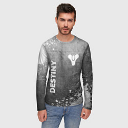 Лонгслив мужской Destiny - grey gradient вертикально, цвет: 3D-принт — фото 2