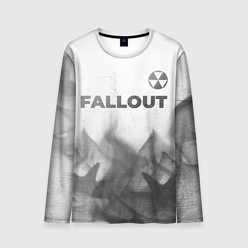 Мужской лонгслив Fallout - white gradient посередине / 3D-принт – фото 1