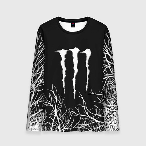 Мужской лонгслив Monster energy лес / 3D-принт – фото 1